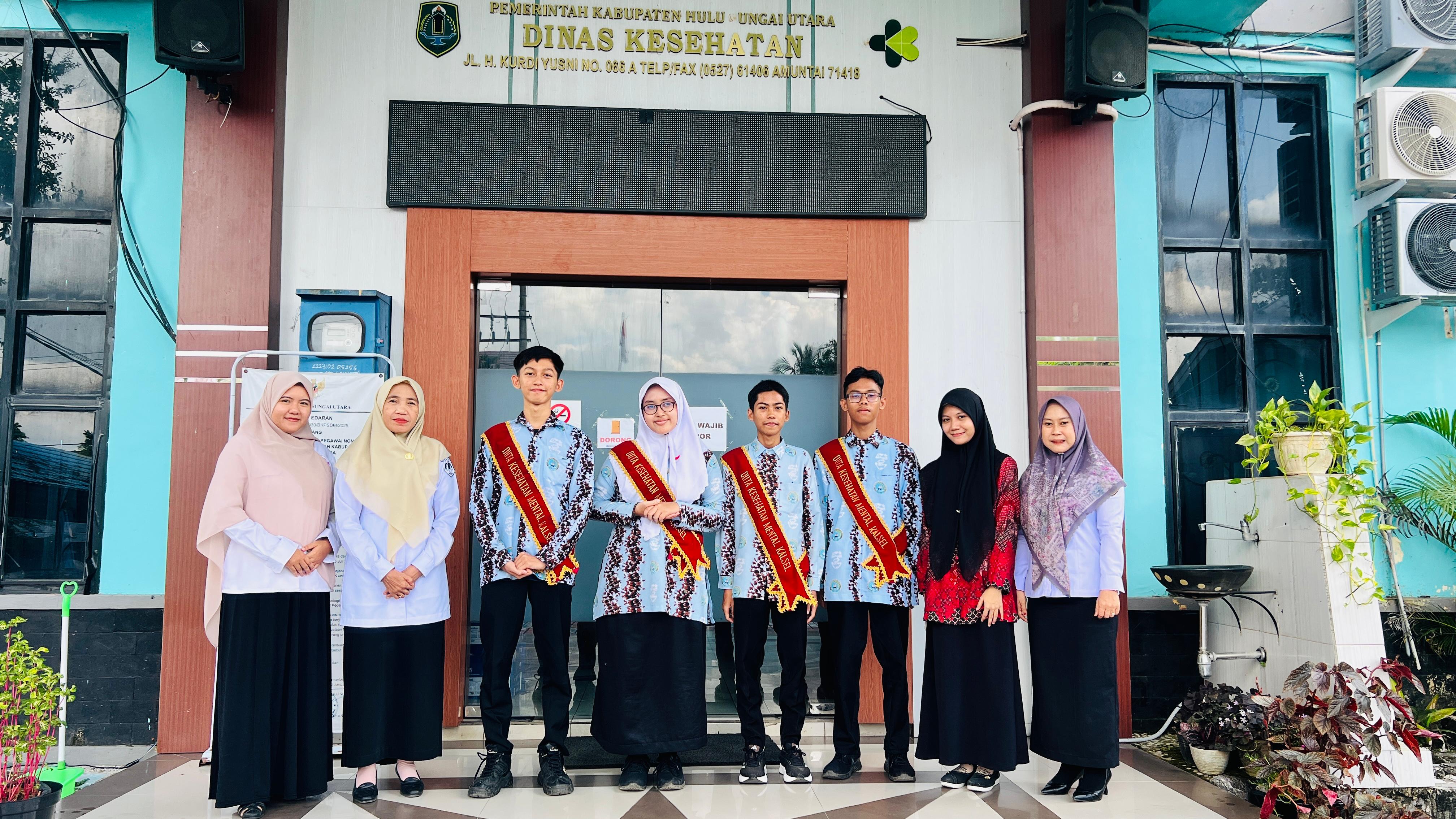 Hebat! Siswa MAN 2 HSU Jadi Duta Kesehatan Mental Provinsi, Sekaligus Terima Kunjungan Dinas Kesehatan KAB. HSU